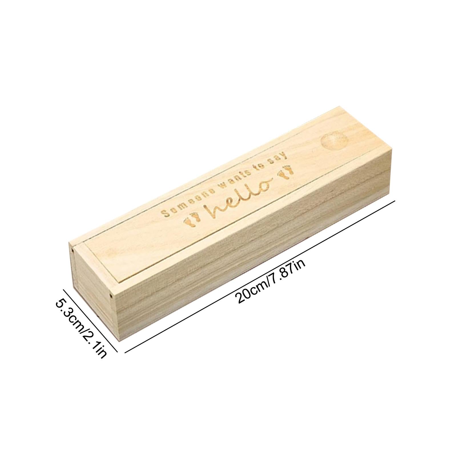 Scatola Ricordo Test Gravidanza - Legno, Forma Cuore, Per Annuncio Gravidanza E Souvenir - Foto 13