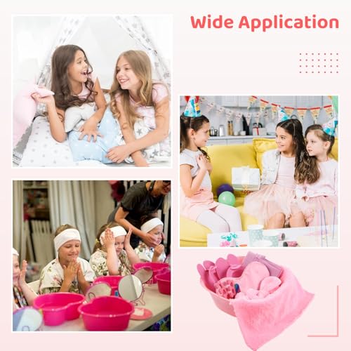 Kit de spa infantil de 64 peças para meninas spa festa com lavatório rosa kit de unhas para manicure