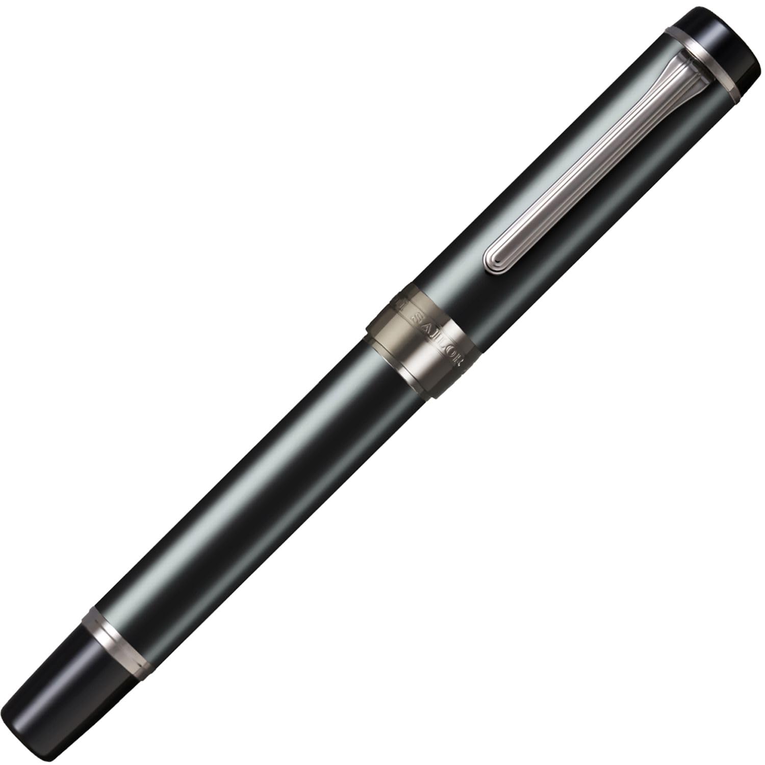 Sailor CYLINT Fountain Pen – Matte Black Stainless Steel Body, 21K Gold Fine Nib 10-6007-220