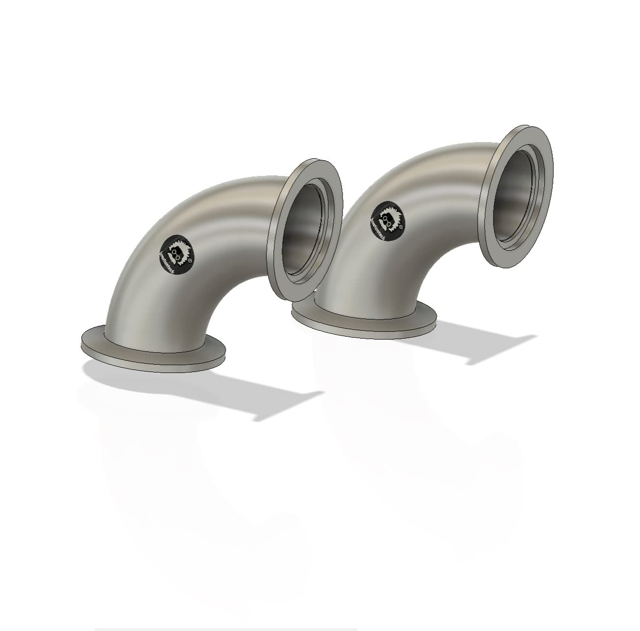 bmotiontech KF Flange Elbow Fitting with KF16 NW16 / KF25 NW25 / KF40 NW40 Flange (90° KF40 Elbow x 2Pcs)