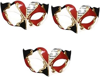 Amosfun 3 Pçs Máscara De Cosplay Máscara De Máscara Infantil Meia Máscara Máscara Antiga Máscara De Maquiagem Infantil Máscara De Dança Adereços De Maquiagem De Dança Veneza