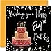Produktbild Geburtstagskarte zum 84. Geburtstag für Frauen und Männer  stilvoll elegant  Happy Karten für 84 Jahre alte Frau große Oma Großvater Mama Papa Tante, 145 mm x 145 mm 84. Geburtstagskarten Geschenk