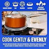 Simmer Ring - Electric Cooker, Cooking, Hob, Heat, Diffuser| For Gas Tagine Kitchen, Wooden Handle, Induction Adaptor, Plate For Gas Stove - Image 3