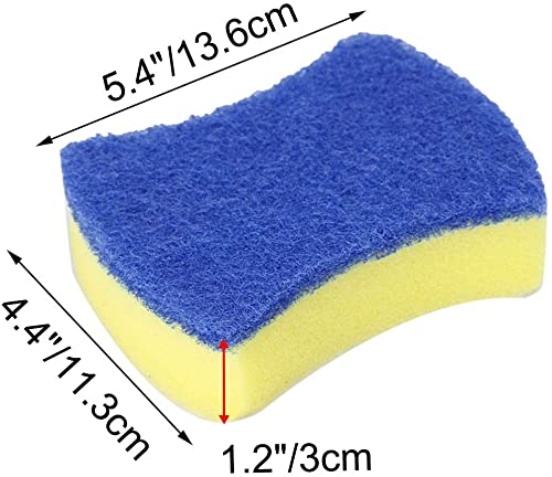 XYWHPGV 20 Pieces Non-Scratch Scrubbing Sponges 5.4 x 4.4, Scrubbing Pads, Cleaning Pads, Easy to Use for Kitchen Scrubbing, Washing Dishes, Cleaning(07a00 dbdd1 1a59c 3f