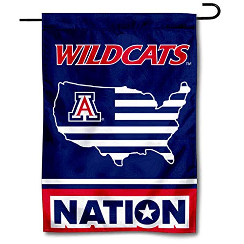 Arizona Wildcats Garden Flag with USA Stars and Stripes