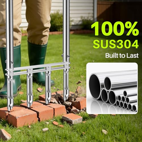 Knee-Friendly Stainless Steel Core Aerator