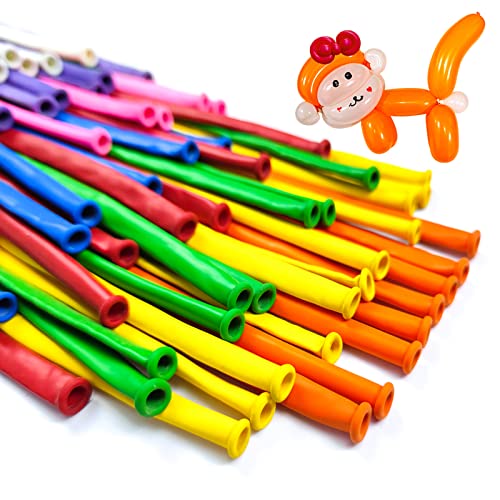 Image of Light Blue Long Balloons Premium 260 Twisting Balloons Animals Magic for Birthday Kids Wedding Party Supply 100pcs