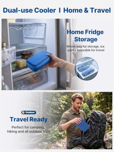 Image of YOUSHARES Cooler Travel Case for Zepbound & Mounjaro Pens, Holds 4 Pens