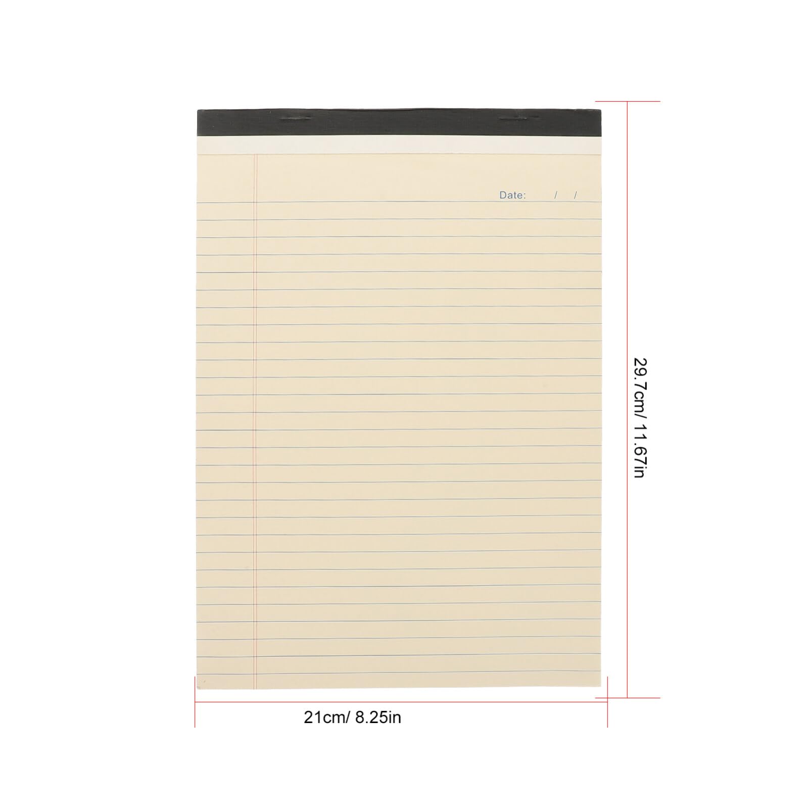 NUOBESTY Blocco Note Beige Formato A4 4 Pezzi Carta a Righe, Facile da Scrivere e Portatile, come To Do List Notepad e Planning Notepad per Ufficio e Scuola