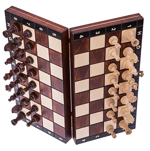 Square - Schach Schachspiel - MAGNETISCHE - Classic - Schachfiguren & Schachbrett aus Holz Cover