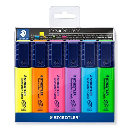 STAEDTLER 364WP6 - Estuche con 6 marcadores fluorescentes