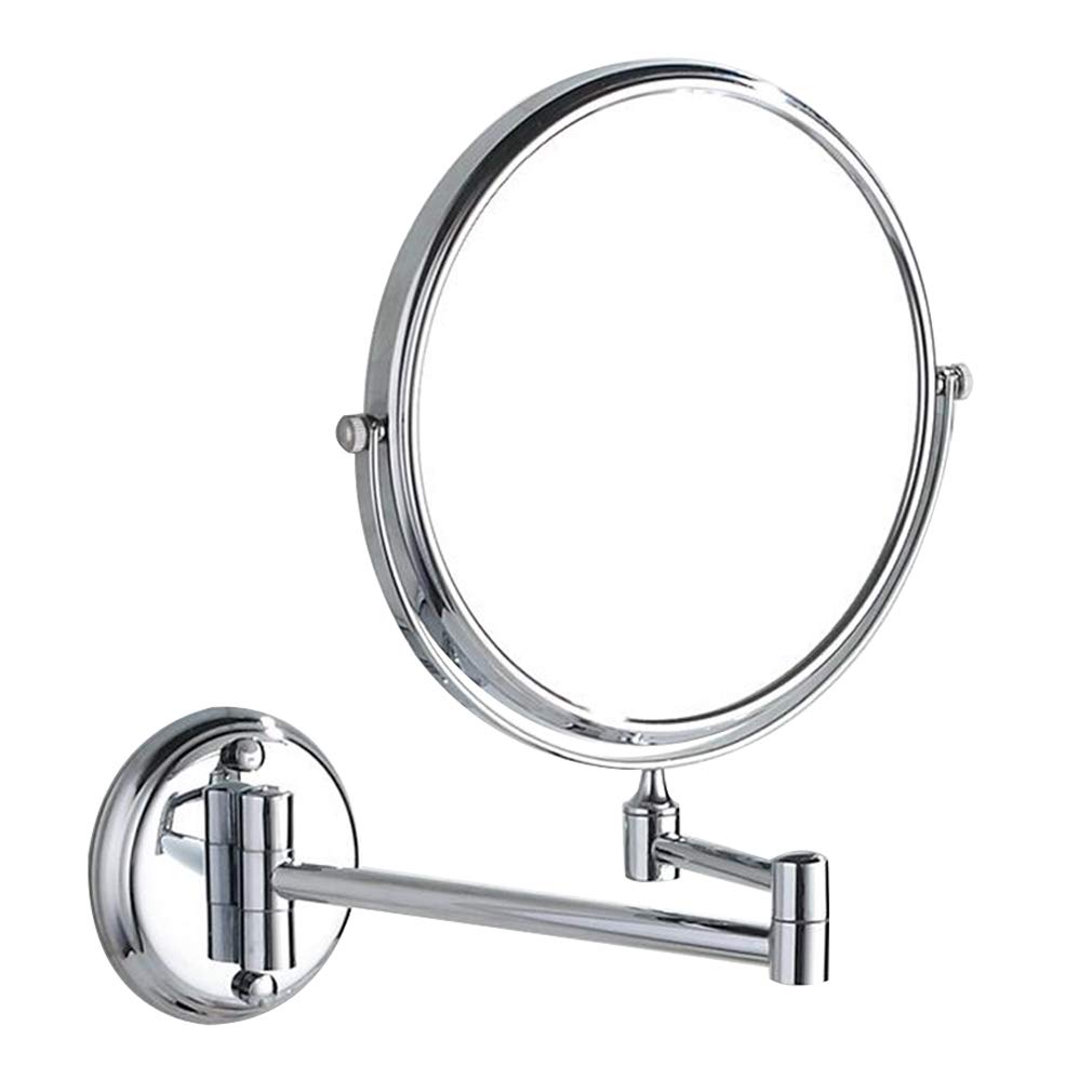 Miroir de beauté mural double face pour une salle de bain zen