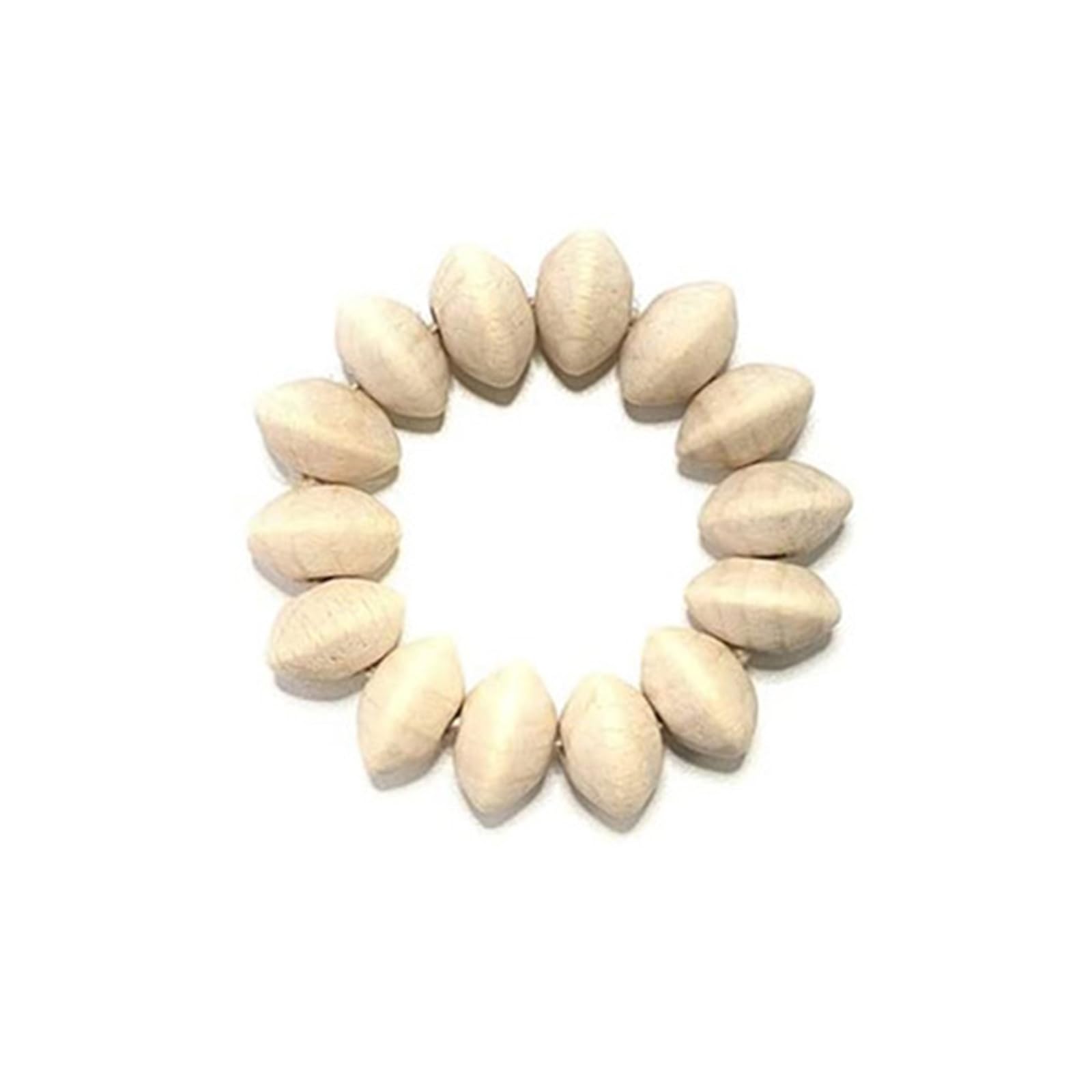 Simple Napkins Buckle Craft Wood Beads Napkin Rings Wedding Table Decor Natural Serviette Buckles Holder Napkin Rings Thanksgiving Farmhouse Holiday