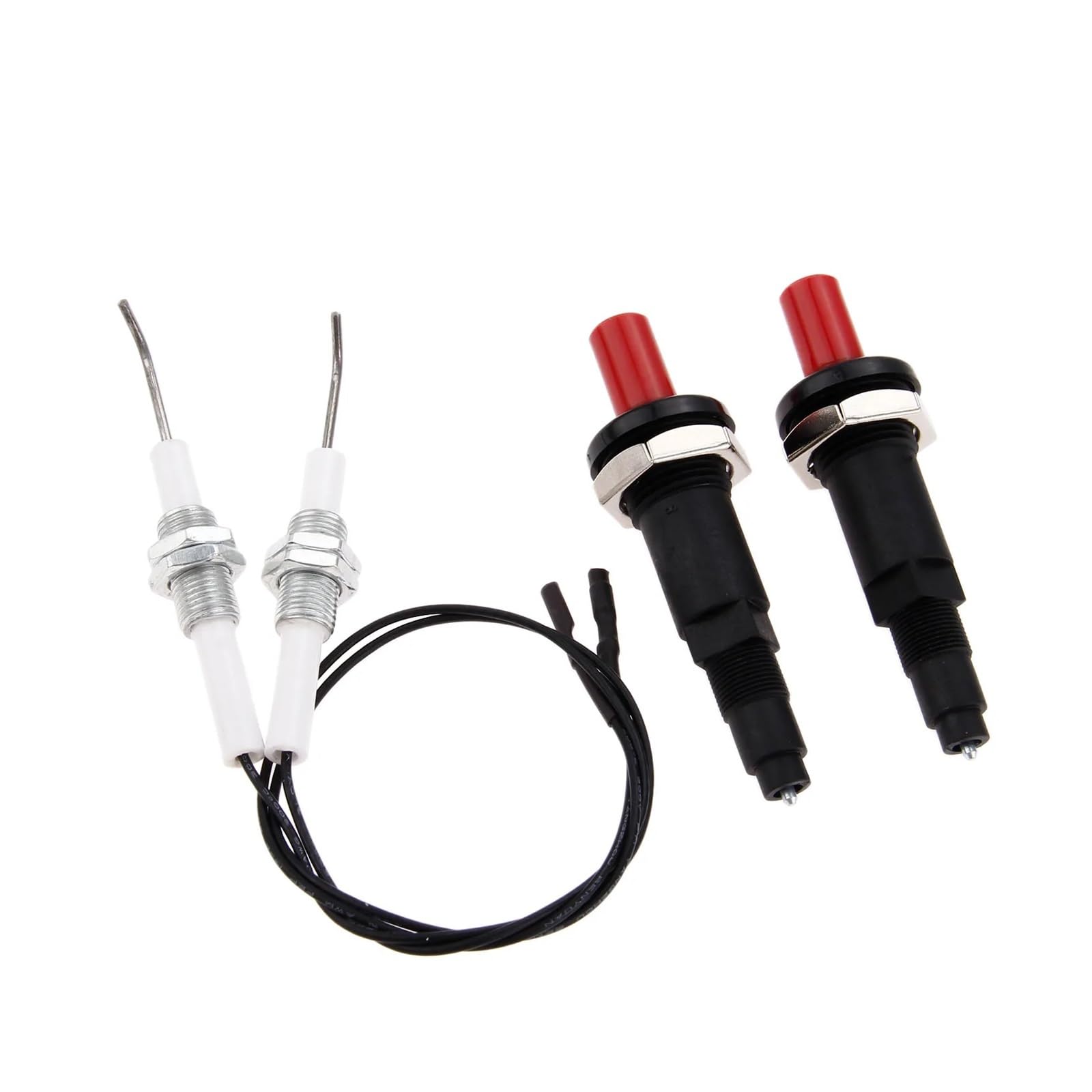 2 set di accensione a pulsante con a scintilla, generatore, accenditore a gas piezoelettrico, filettatura M10