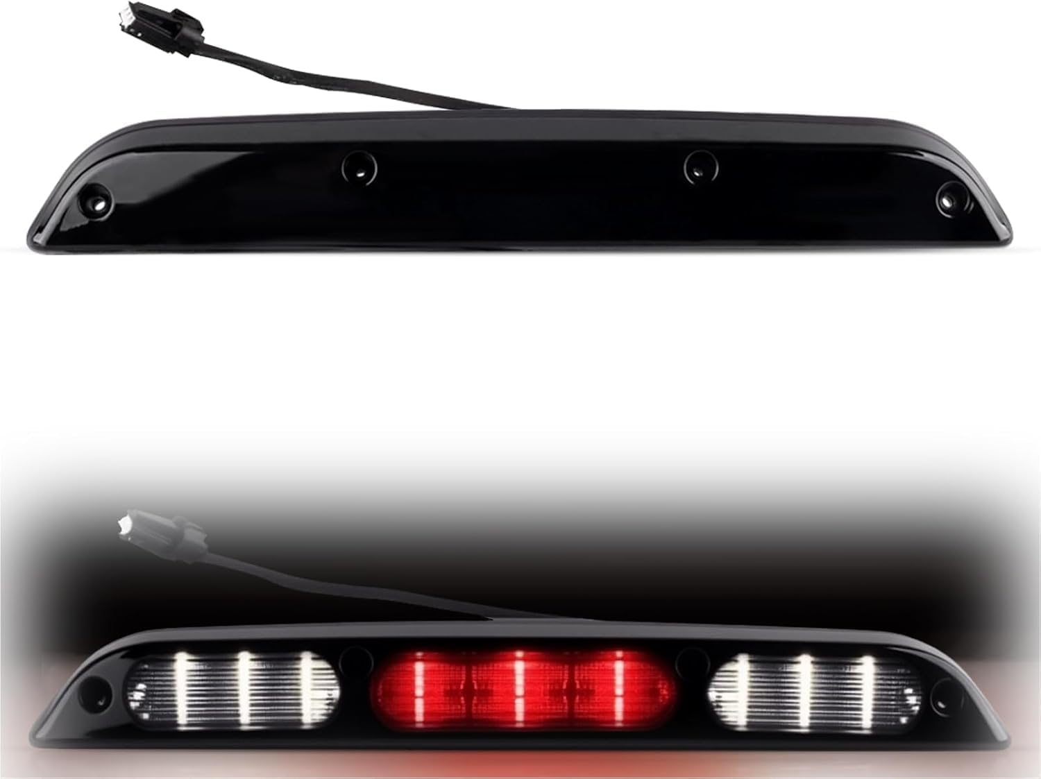 3rd Brake Light High Mount Rear Center Braking Stop Third Brake Tail Cargo Lamp Kit For Ford 2015-2020 F-150, 2017-Up F-250 F-350, 2019-Up Ranger, 2022-Up Maverick
