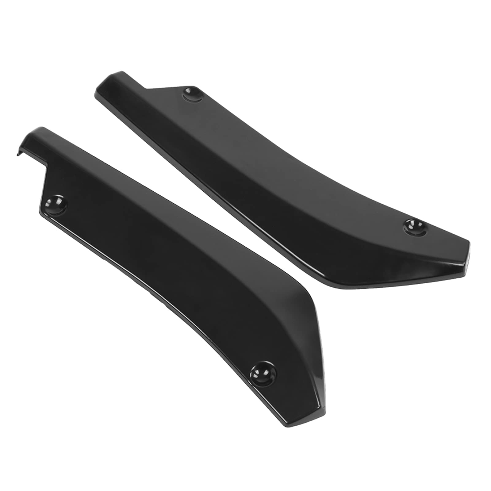 Aramox Universal Car Zmodyfikowany Tylny Zderzak Canard Dyfuzor Spoiler część Rozdzielająca Nakładki Zderzaka Płetwy, Karoseria Spoiler 1 para (Czarny)