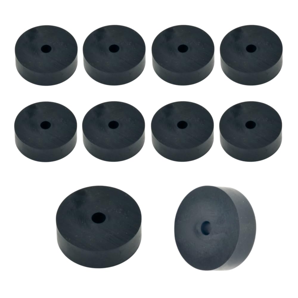Hawkeng M6 (6mm) Rubber Spacers Standoff Round Washers 12mm Thick, 38mm Diameter – 10PCS