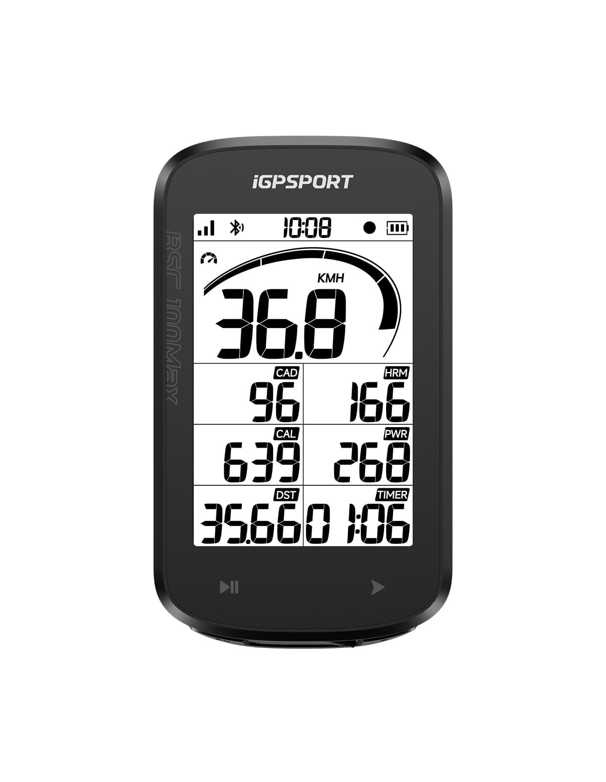 iGPSPORT BSC100MAX Fahrradcomputer Kabellos, 3 Zoll Display Automatische Aufnahme, 40H Akkulaufzeit, GPS Fahrradcomputer