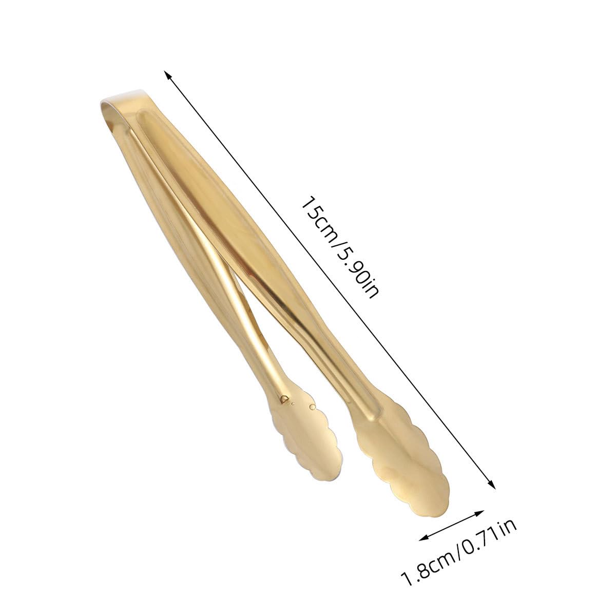 UPKOCH Espátula de metal 4 piezas pinzas de cocina para servir alimentos buffet