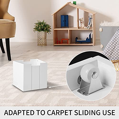 Veikous Kids Toy Storage Organizer, Toy Shelf W/Upgraded Wheels For Carpet, Toy Organizers And Storage W/Drawers For Nursery, Kids Room, Playroom, White #TOP2