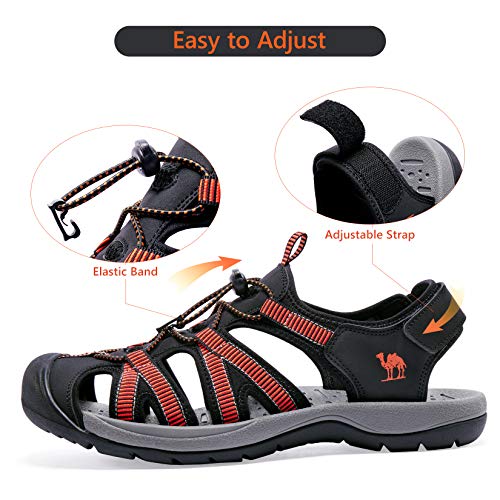 Image of CAMELSPORTS Men's Hiking Sandals Closed Toe Outdoor Beach Sandal Waterproof Sport Fisherman Sandals Water Shoes