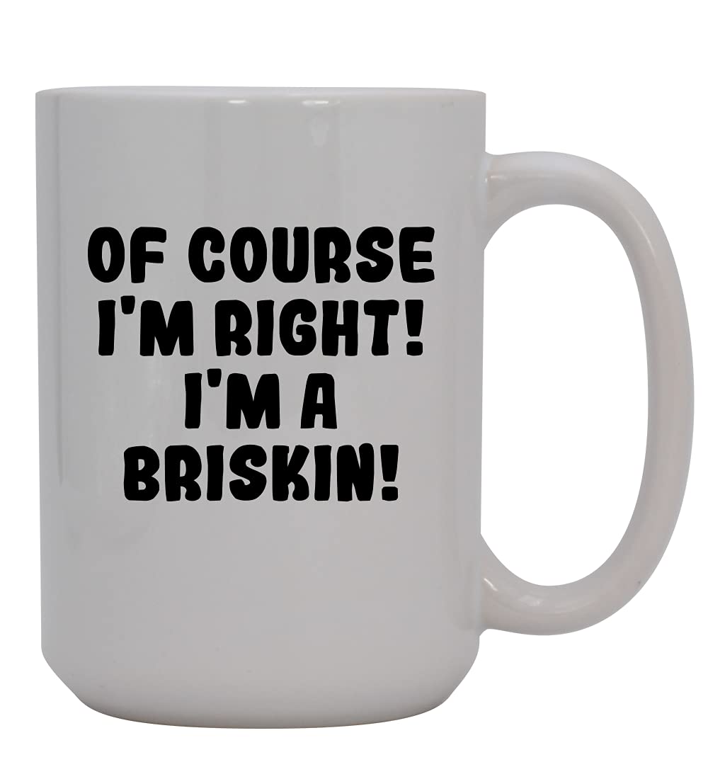 Of Course I'm Right! I'm A Briskin! - 15oz Ceramic Coffee Mug, White