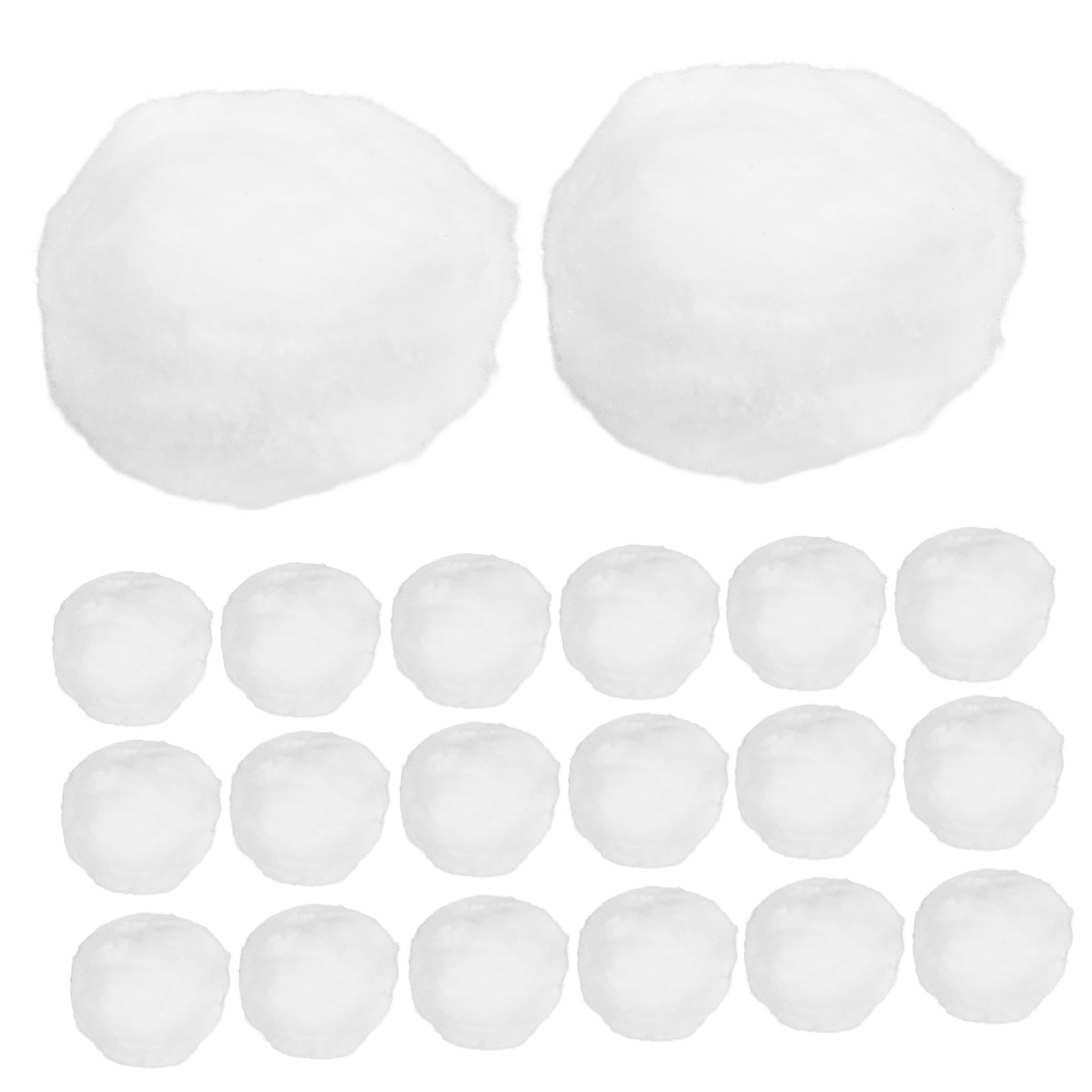 Sosoport Boules Filtrantes Réutilisables pour Piscine en Fibre de Polyester Blanc, Média de Filtration Haute Densité 700g, pour Usage Piscine