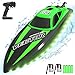 VOLANTEXRC RC Boat 20MPH Fast Remote Control Boat for Adults 2.4Ghz Toy Boat for Pools and Lake with 2 Rechargeable Batteries Toys Gifts for Boys Girls, Green