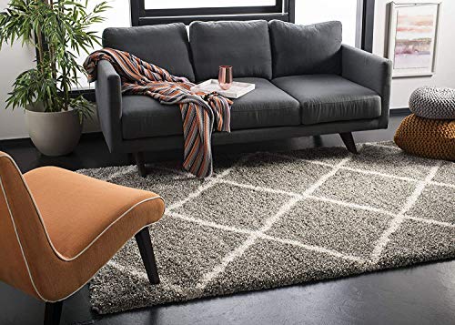 Image of Handwoven Microfibre 3D Rug for Living Room (L-Grey &Ivory, 7 X 10 Feet, Microfibre)