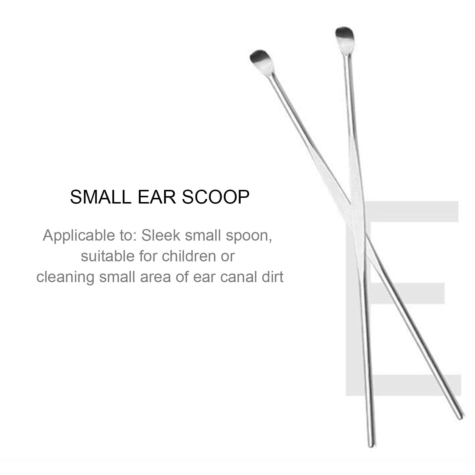 Retrait cérumen - Retrait cérumen Ear Pick,Outil Retrait Cire d'oreille en Acier Inoxydable, Ensemble 6 Outils prélèvement Cire d'oreille