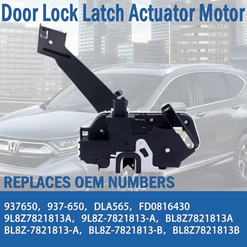 Image of Front Left Driver Side Power Door Lock Actuator, Door Latch Compatible with Ford Escape 2008-2012, Mercury Mariner 2008-2011, Replaces 937-650 9L8Z-7821813-A BL8Z-7821813-A