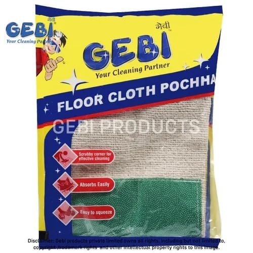 Gebi Floor Cleaning Cloth Pocha (Pack of 5) Amazon.in Home & Kitchen
