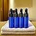 36 Pack Mini Glass Dropper Bottle 5ml Blue Glass Dropper Bottles,for Essential Oil Perfume Cosmetic Liquid Traveling Sample Containers﻿ (Blue, 5ml)