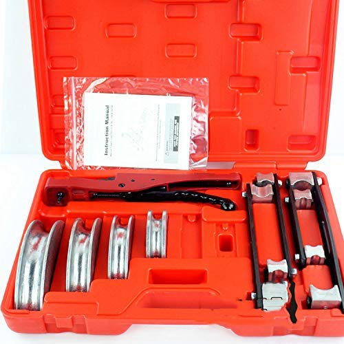 QIVGXBOTBJ-32 Manual Copper Pipe Bending Tool Plier Plumbers Tools Tube Bender Machine Red with 16,20,26,32mm