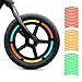 Gnbzxce Child Balances Bike Warning Stickers Reflective Tire Sticker Kids Balances Bike Colored Sticker Bike Accessories