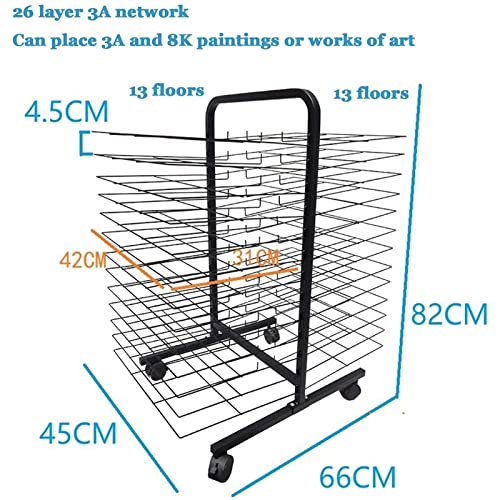 Estante De Secado De Arte, Caballete Portátil Con Estante De Alambre Para Pintar Obras De Arte.Altura Diseño Ajustable Y Plegable Para El Aula De Estudio En Casa.El Soporte Respestoso Muestra Las Impr