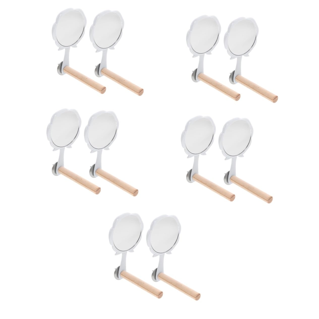 BESPORTBLE 10 Pièces Jouet Oiseau Perchoir à Oiseaux Accessoires De Cage à Oiseaux Perchoirs à Oiseaux Perchoir Décoratif pour Perroquet Perche De Perruche Jouet Petit Perroquet en Bois