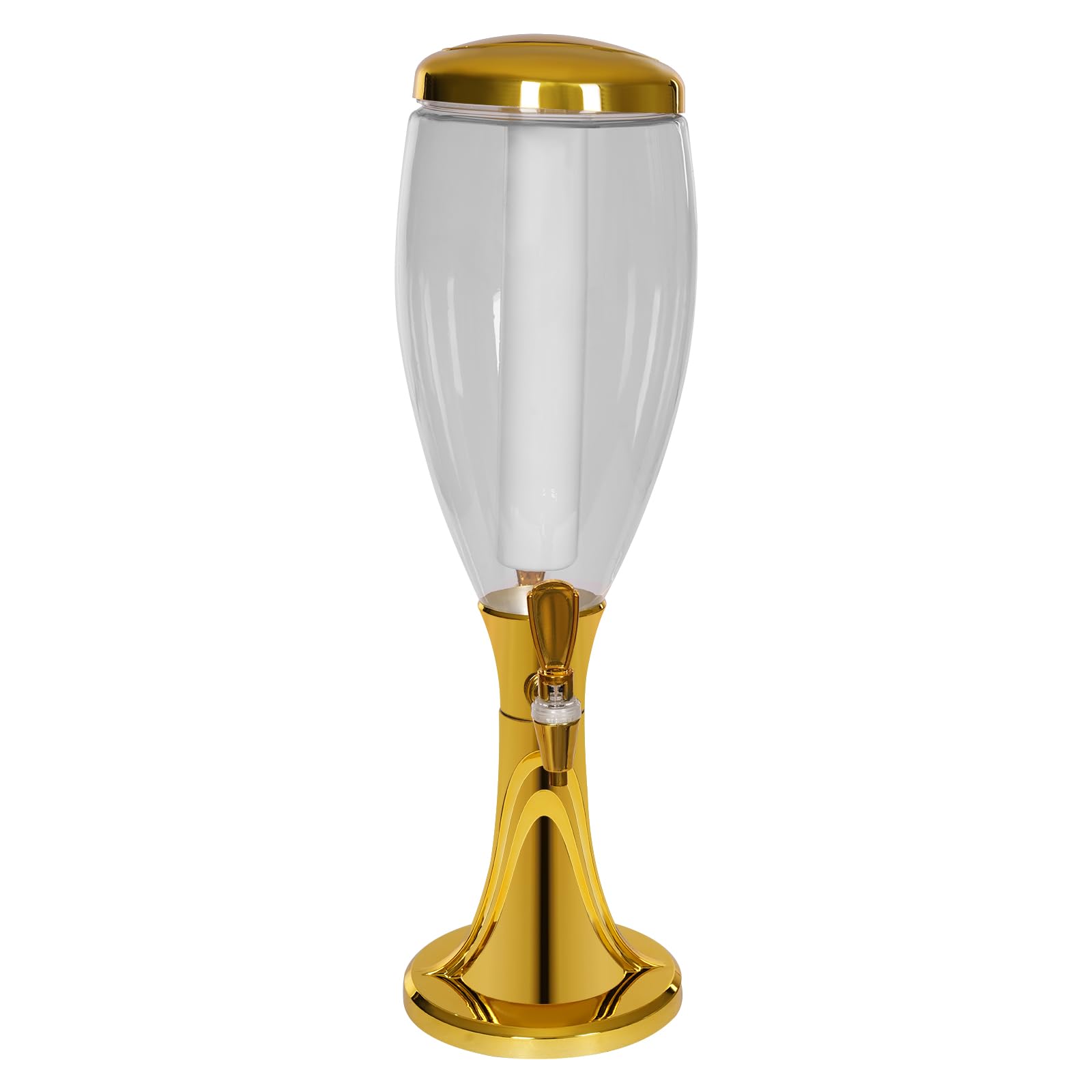 3 l, distributore di carburante, colonna di birra, con due rubinetti, impianto di spillo, con colonna luminosa, illuminazione multicolore