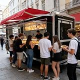 Mobiler Imbisswagen mit beidseitigen Servicefenstern Effizienter Konzessionsanhänger für lokale Messen Stadtveranstaltungen Park Business und Street Food Catering Services