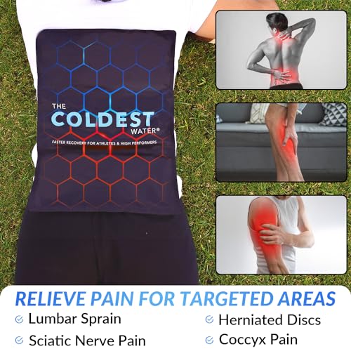 The Coldest Ice Pack – Pacote de gel, terapia fria reutilizável (melhor para dor e lesões no joelho,