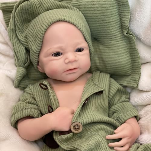 OtardDolls Reborn Baby Dolls, 18 Inch Full Silicone Real Looking Lifelike Doll Realistic Newborn Baby Doll with Toy Accessories for Kids