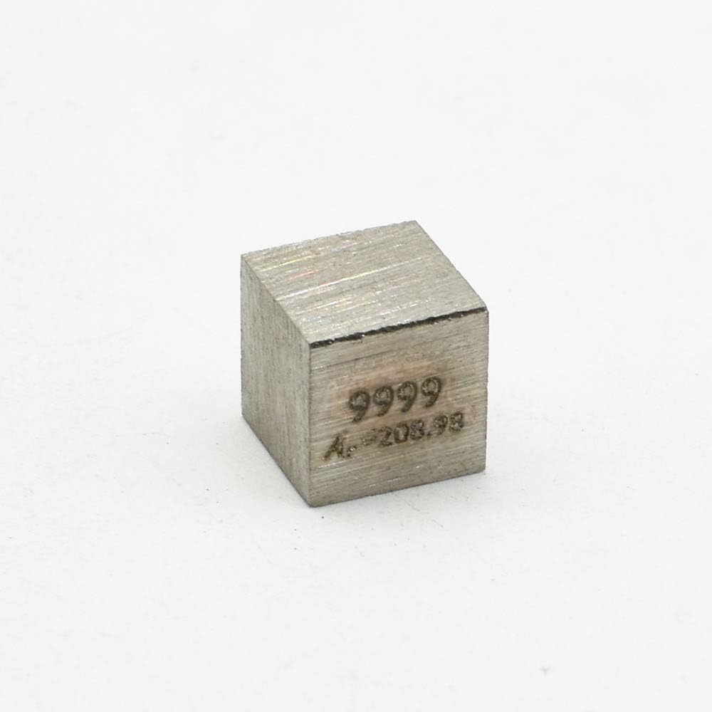 0.39" Element Cube Pure 10mm Density Cube for Element Collection Periodic Table Hunter, and More (0.39", Bismuth)
