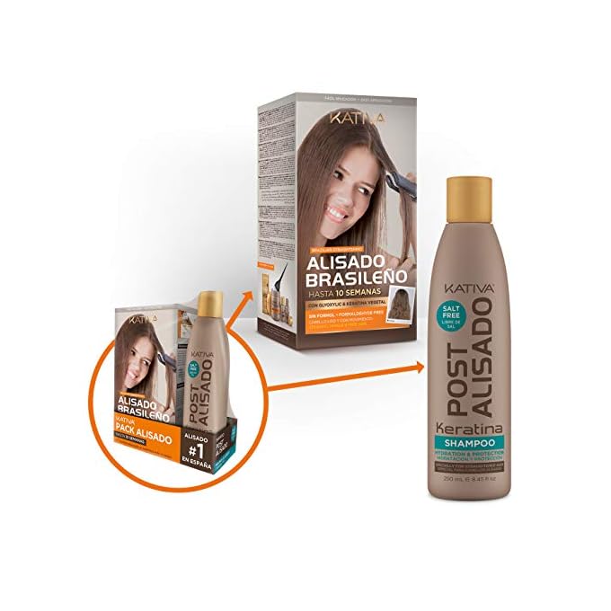 ✔️Kativa Pack Ahorro Kit Alisado Brasileño com Champú Post Alisado -  Tratamiento Alisado Profesional En Casa - Hasta 12… | PuntoBelleza.com