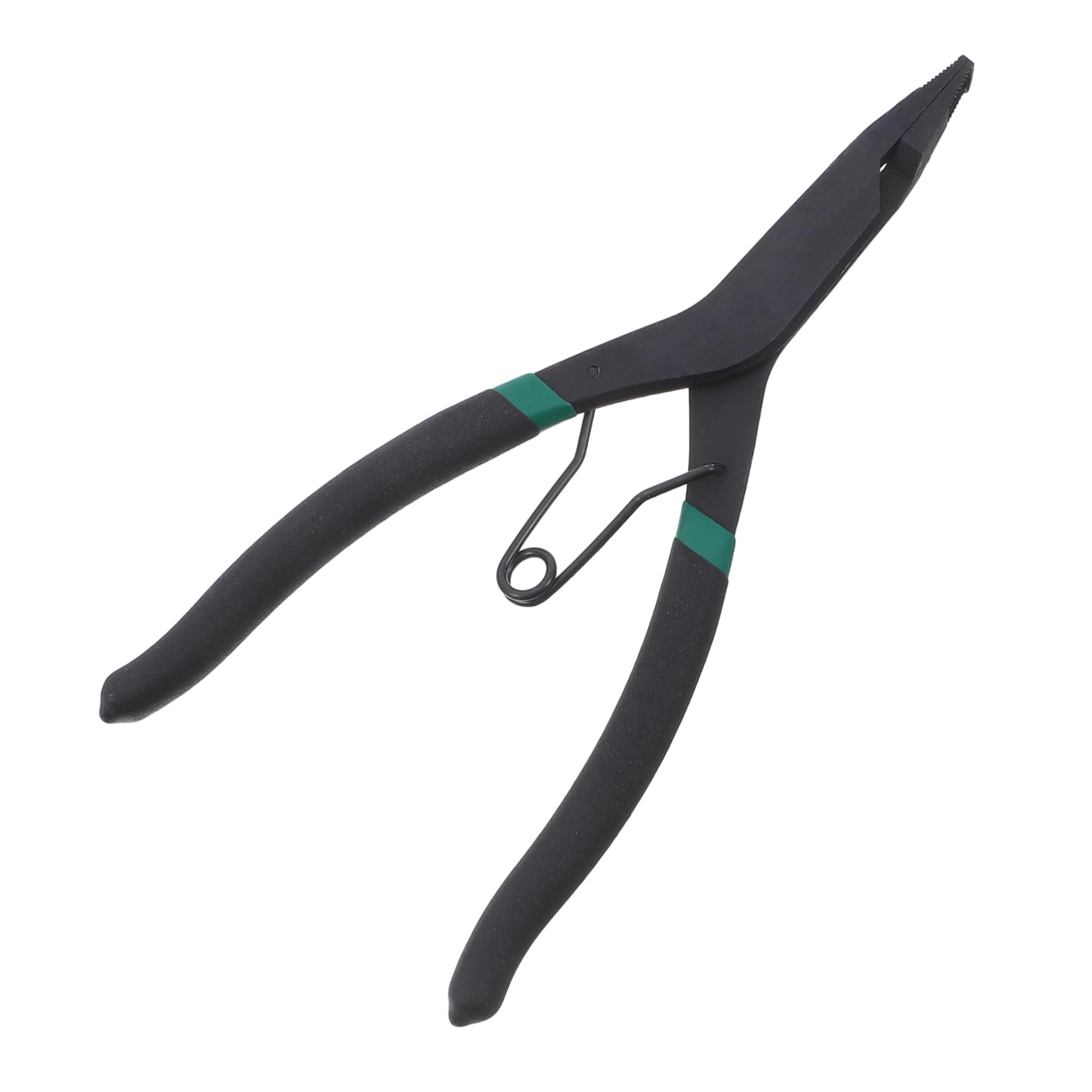 Unomor Heavy Duty Reverse Pliers for Transmission Repair Ergonomic Flat Nose Snap Ring Tool with Angled Tip Durable Steel Construction for Gearshift Locking Rings and Automotive