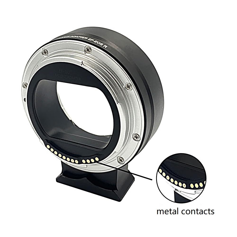 EF-EOS R Adattatore di montaggio per obiettivo, tubo di estensione elettronico per messa a fuoco automatica, obiettivo Canon EF/EF-S a Canon EOS R RP RF-Mount Full Frame adattatore