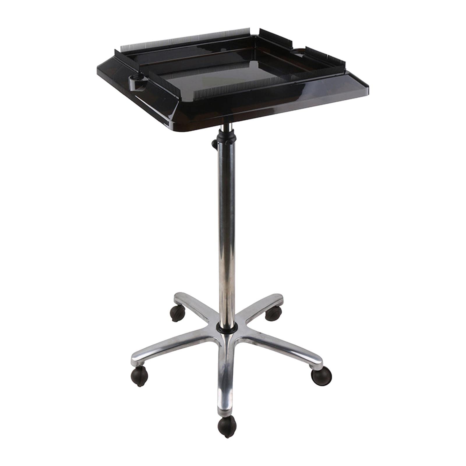 SECRET DESIRE Rolling Hair Salon Tray Cart Hairdressing Tool Salon Tray On Wheels with 3 Barrels-image-4