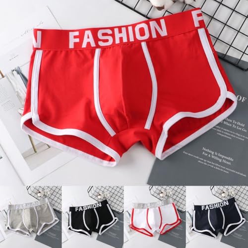 Boxer ample à rayures pour homme - En coton doux - Pour un usage quotidien - Taille L - Blanc – vue 4