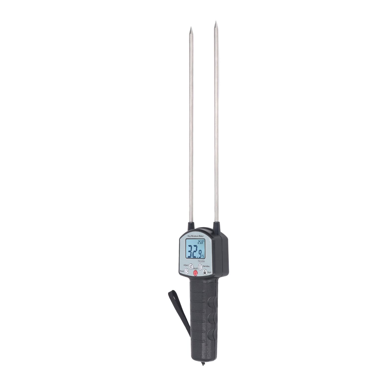 Generic Medidor de Humedad de Forraje, Medidor Digital Portátil de Humedad de Forraje con Resolución de 0,1 y Rango de Medición de 0-80, Ideal para Cereales, Paja, Maíz, Trigo