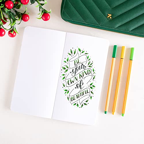 Image of NEORAH - PETITE Notebook SOFT COVER | Organiser REFILL | Unruled Notebook Journal | 100 GSM | 160 pages (Size 21.0 cm x 10.5 cm) Journaling Writing Note Taking Diary, Travellers journal- YELLOW