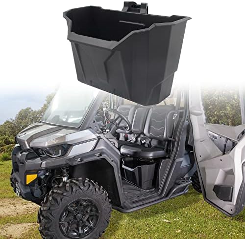 Underseat Storage Bin For Can-Am Defender HD5/8/10 (2016-2022) – Passenger Side, Black Plastic - View #2